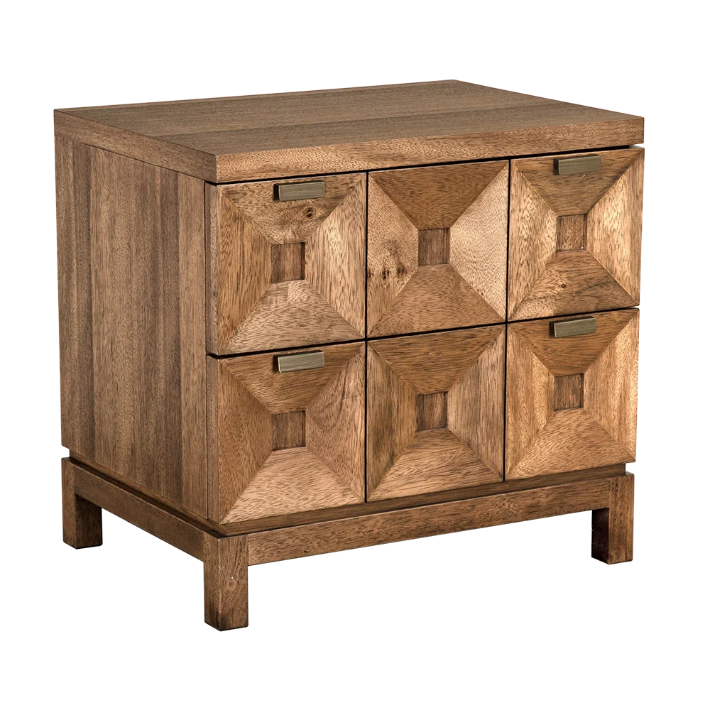 Musashi 2 Drawer, Small, Dark Walnut