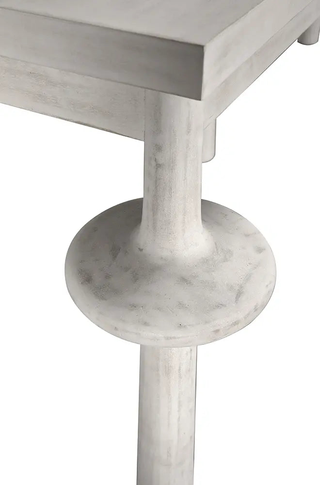 Destemonia Console, White Wash