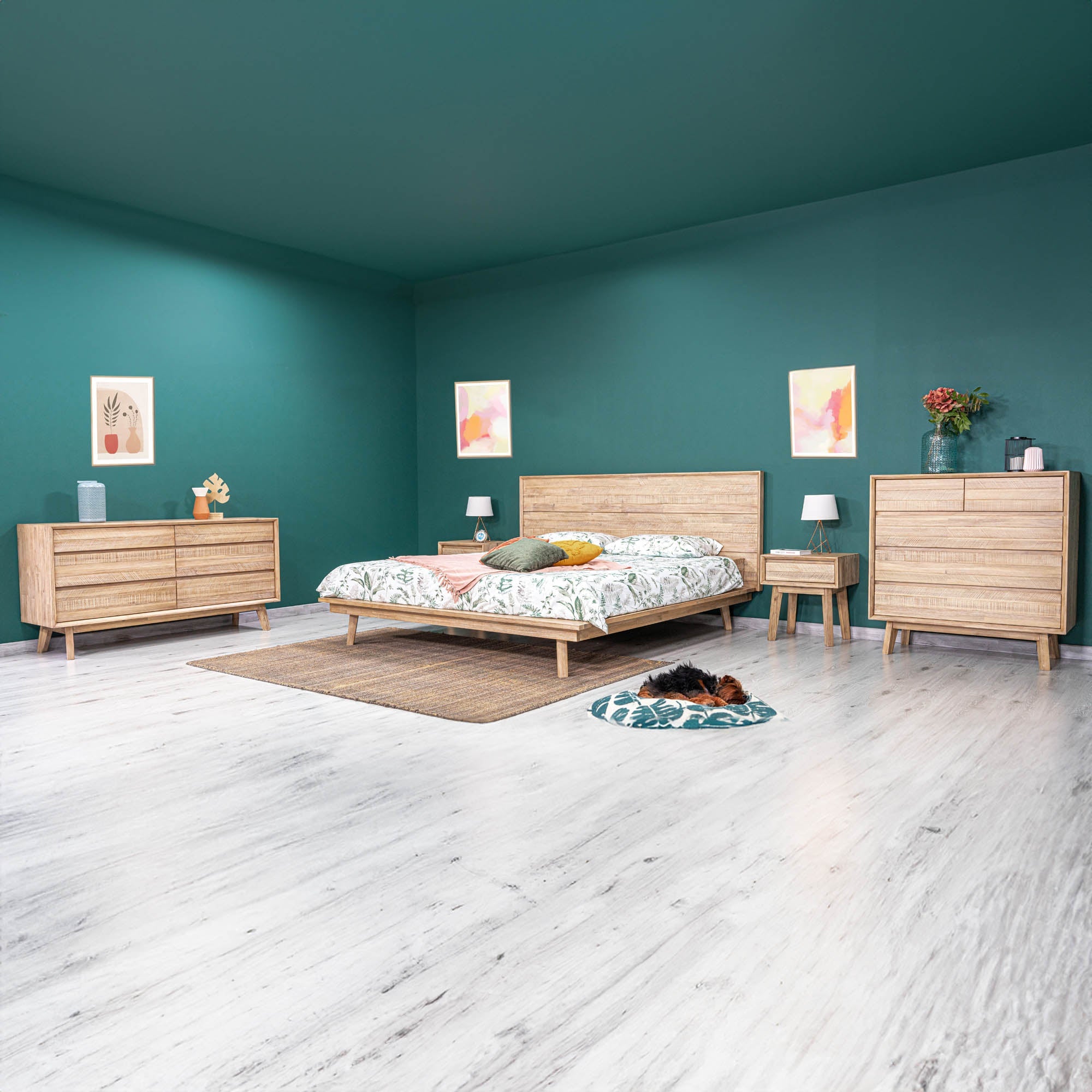 Gia 1 Drawer Nightstand - Light Driftwood