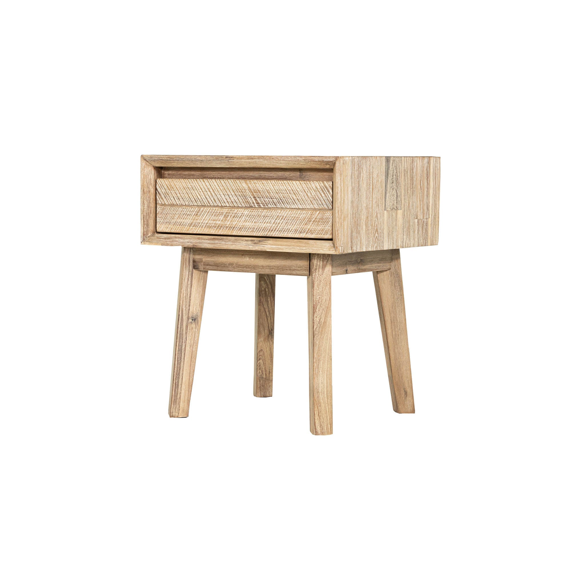 Gia 1 Drawer Nightstand - Light Driftwood