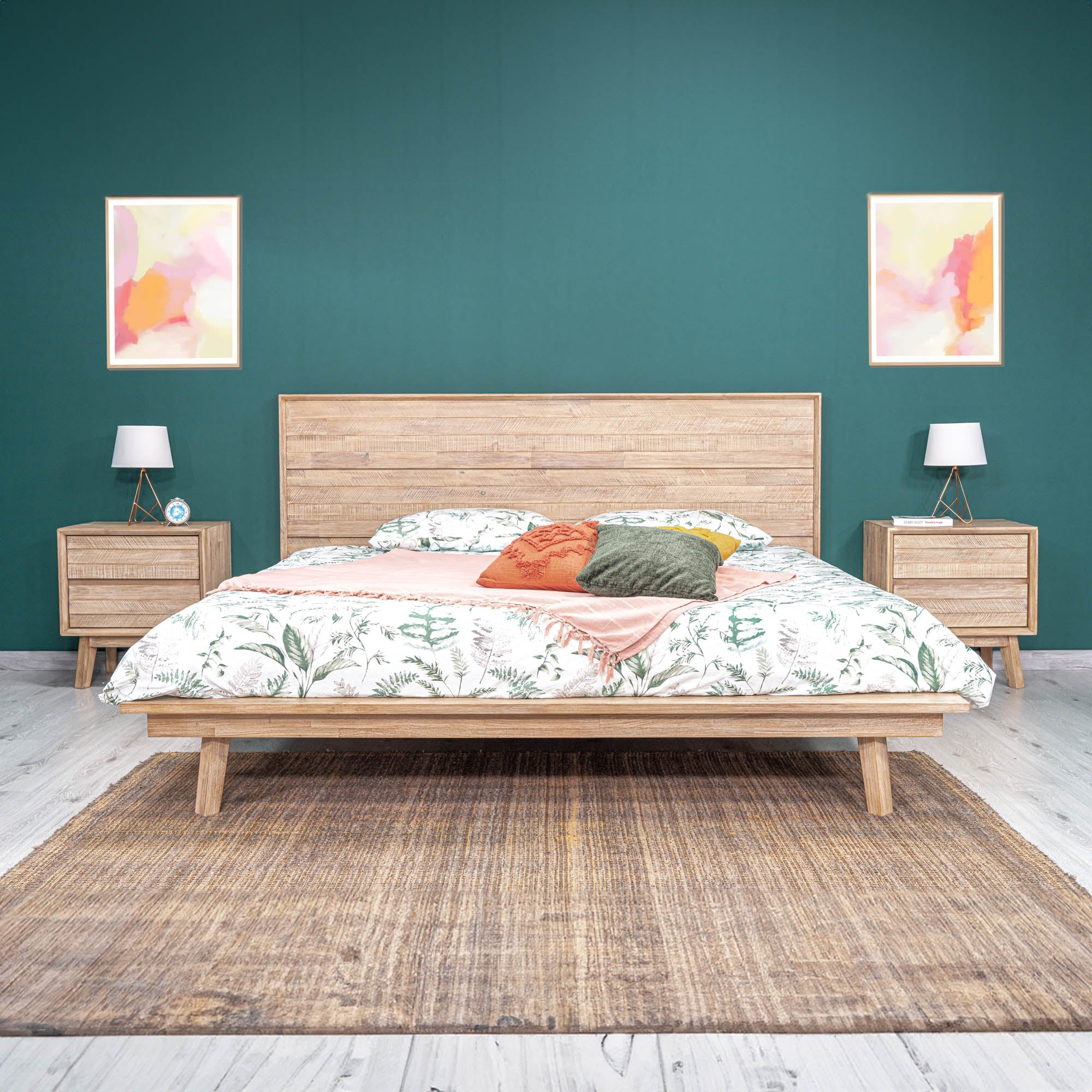 Gia 2 Drawer Nightstand - Light Driftwood