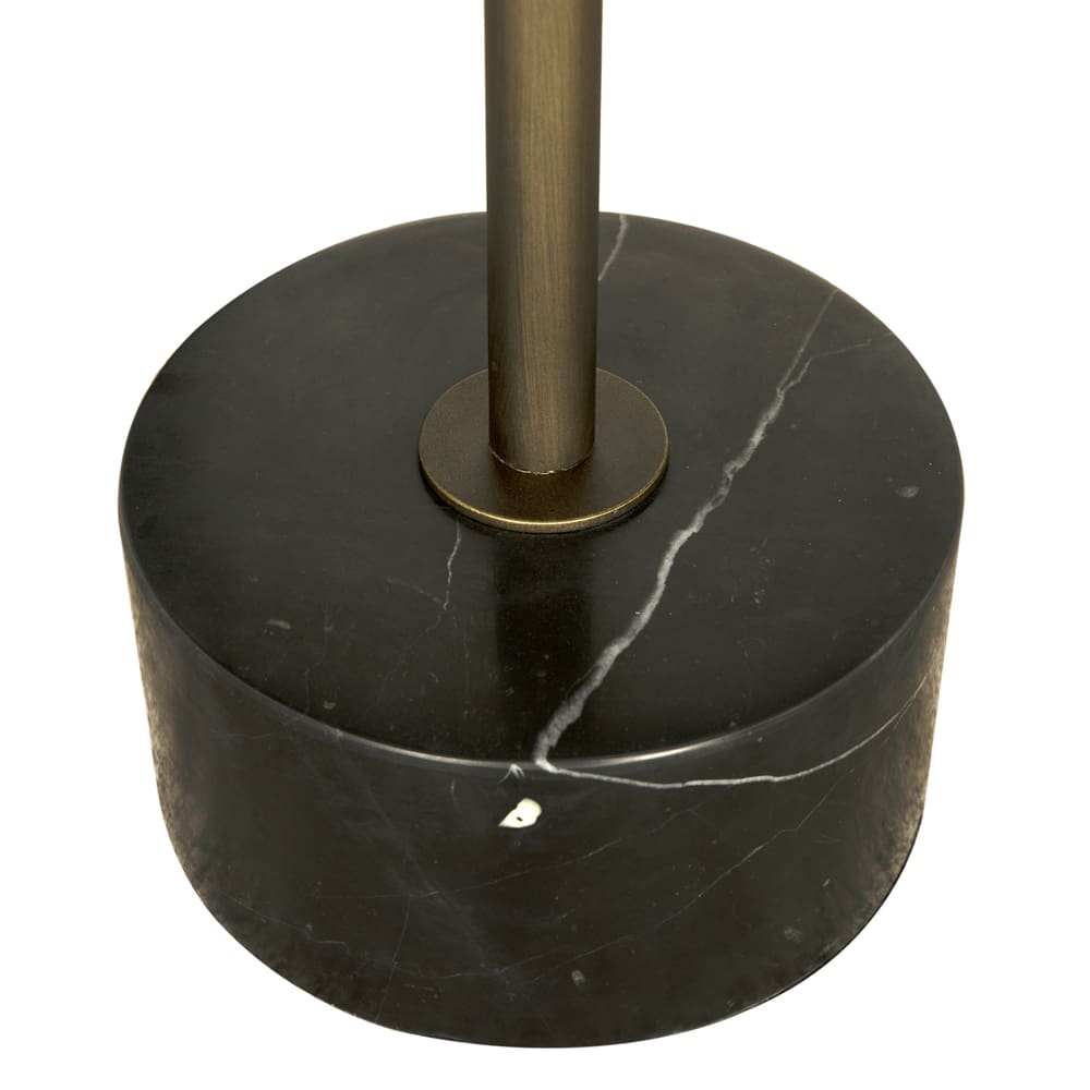 Santosha Side Table with Stone Top