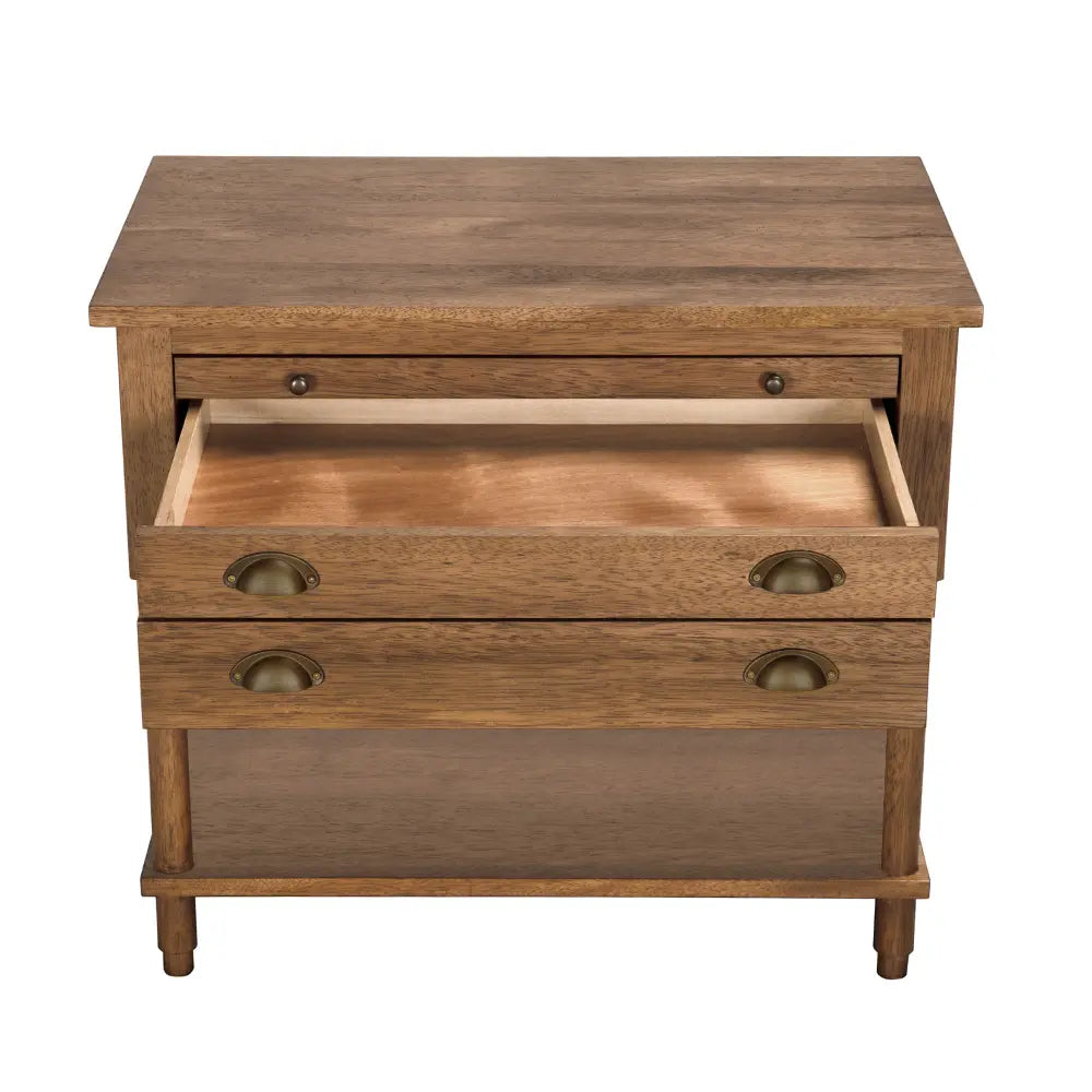 Artemio Side Table, Dark Walnut
