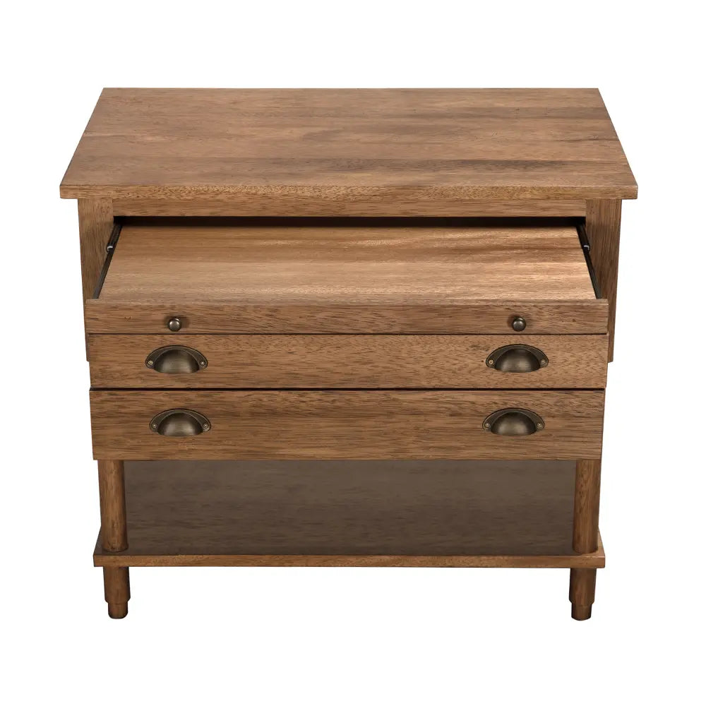 Artemio Side Table, Dark Walnut