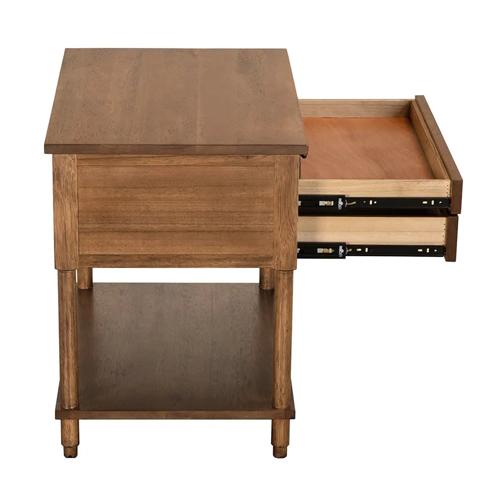 Artemio Side Table, Dark Walnut