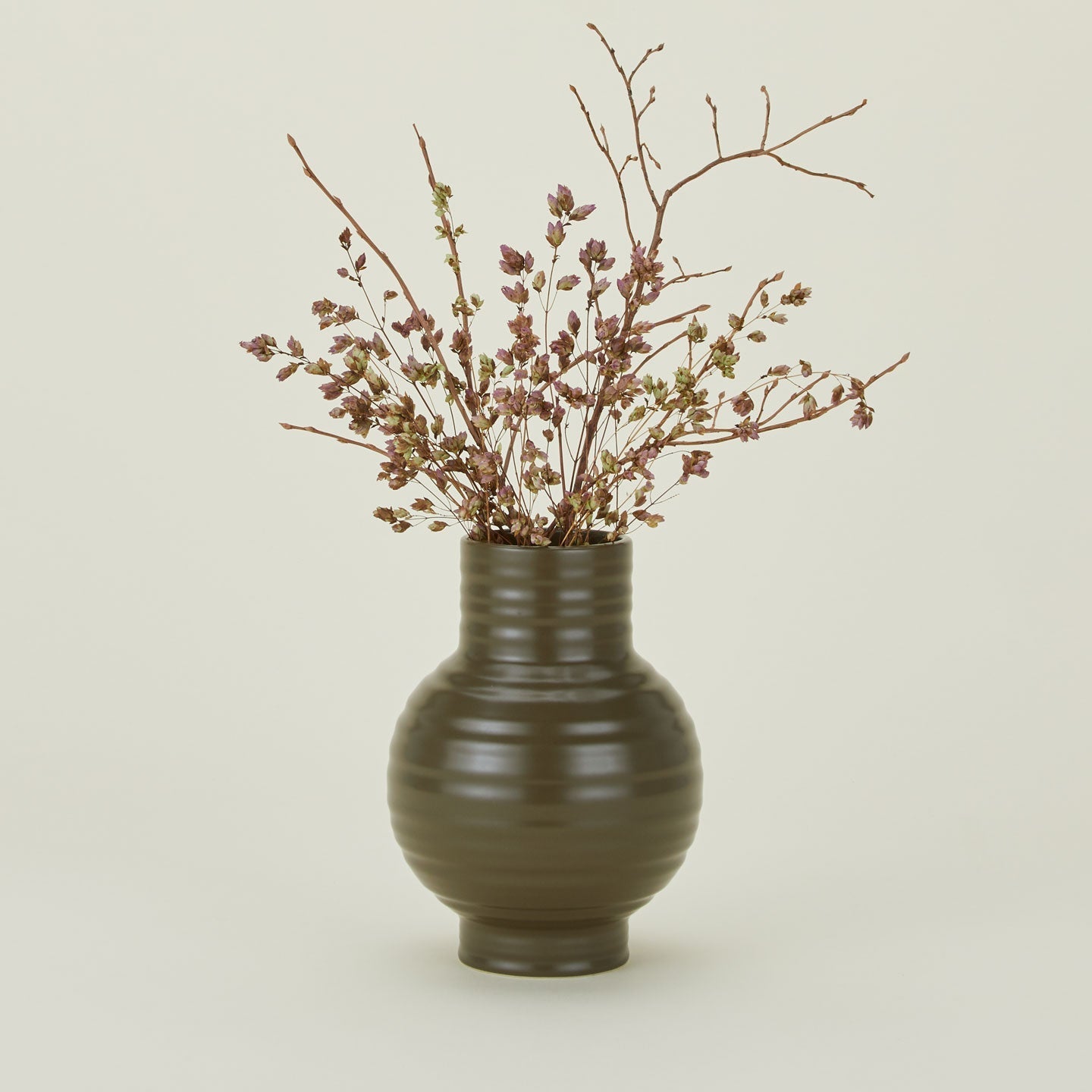 ESSENTIAL CERAMIC VASE - OLIVE