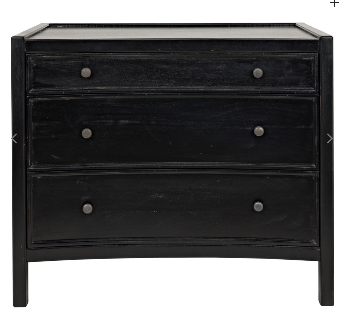 Hampton Side Table, Hand Rubbed Black