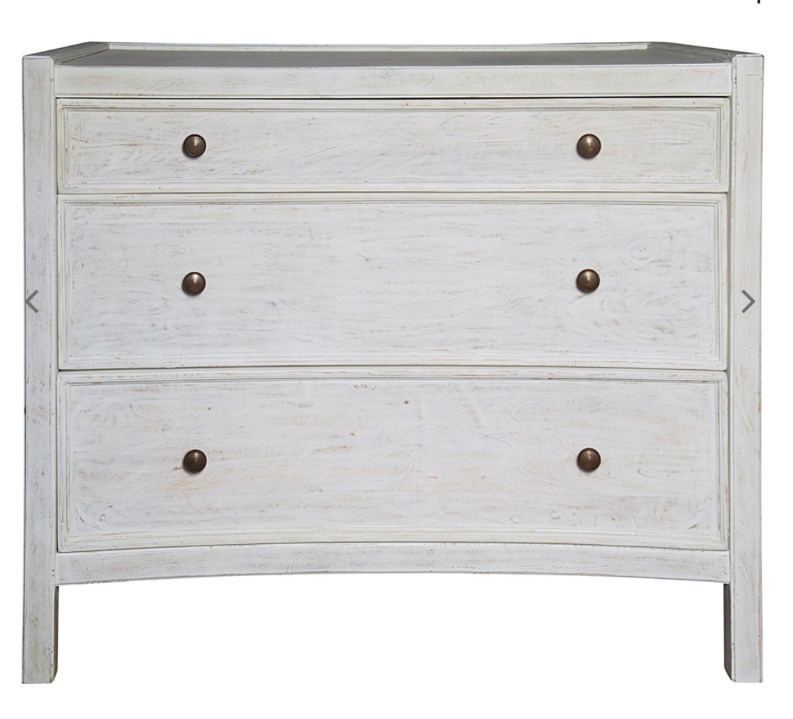 Hampton Side Table, White Wash