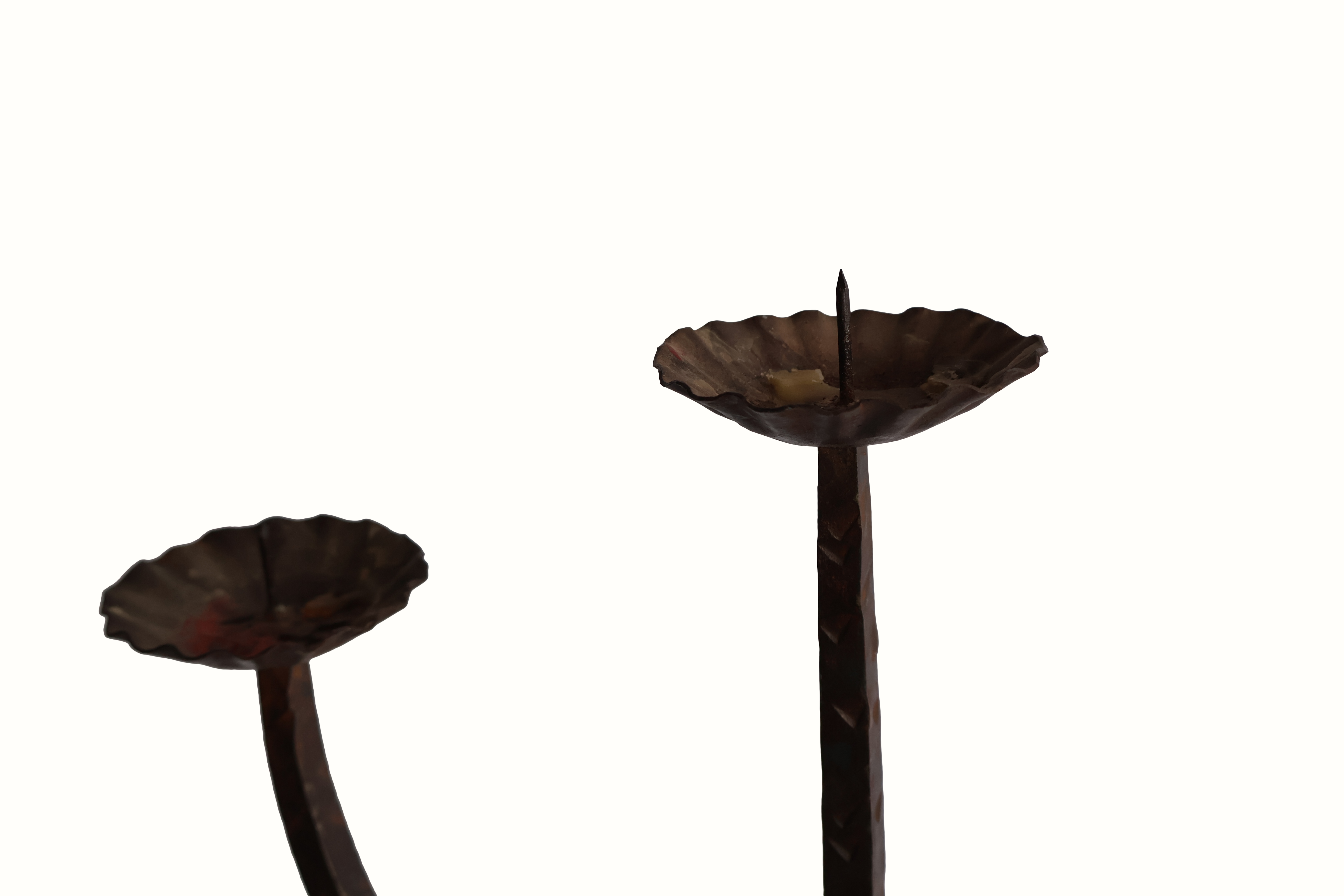 Forged Iron Candlesticks