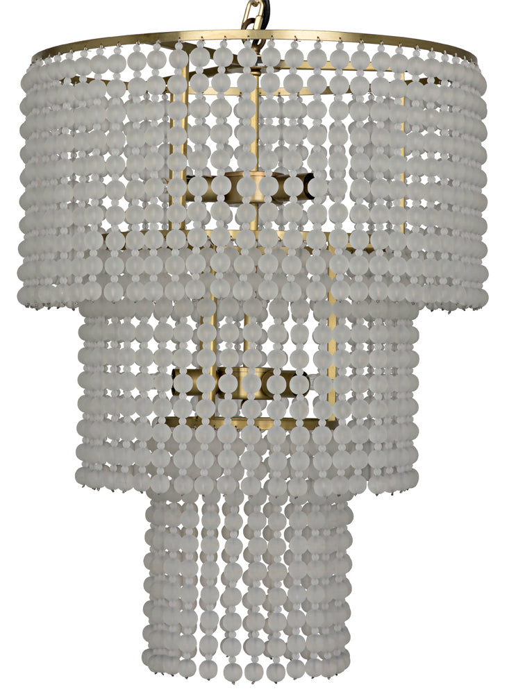 Fatima Chandelier, Antique Brass