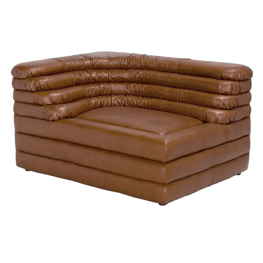 Bandera Sofa, L, Roche Tan Leather