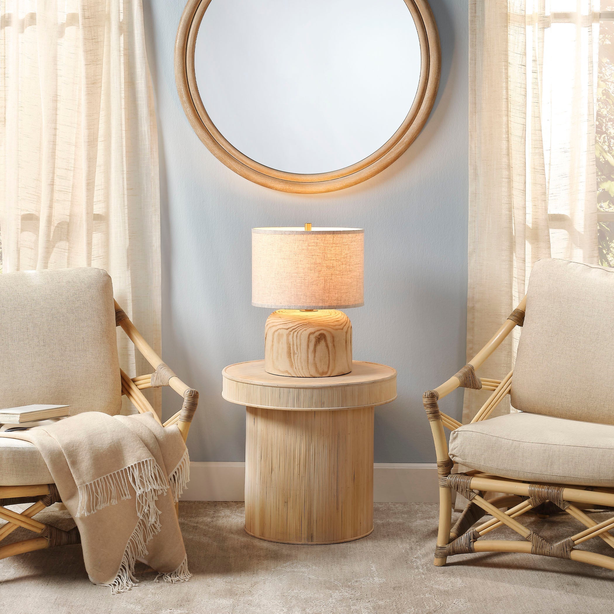 Taylor Bamboo Side Accent Table