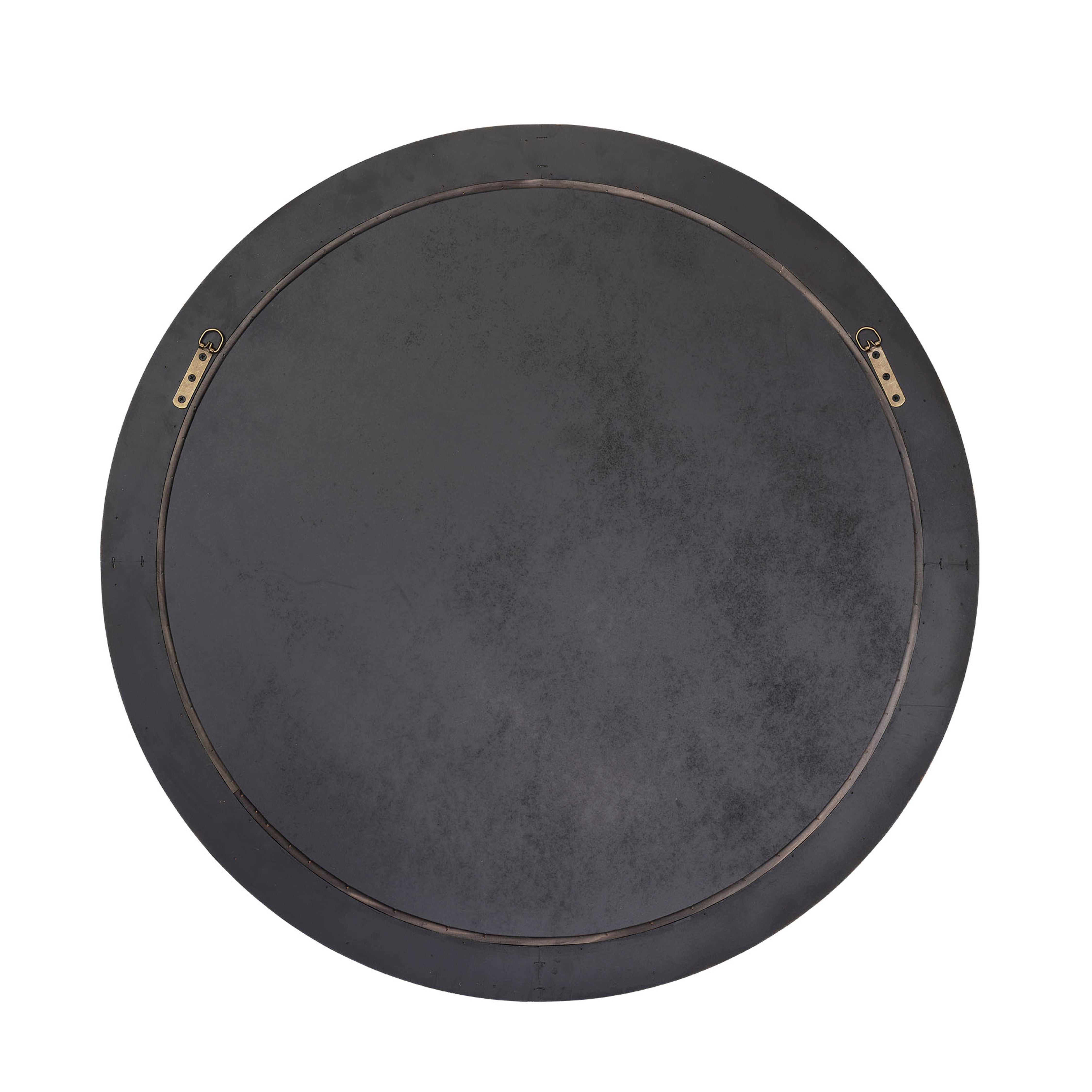 Riley Wood Round Wall Mirror