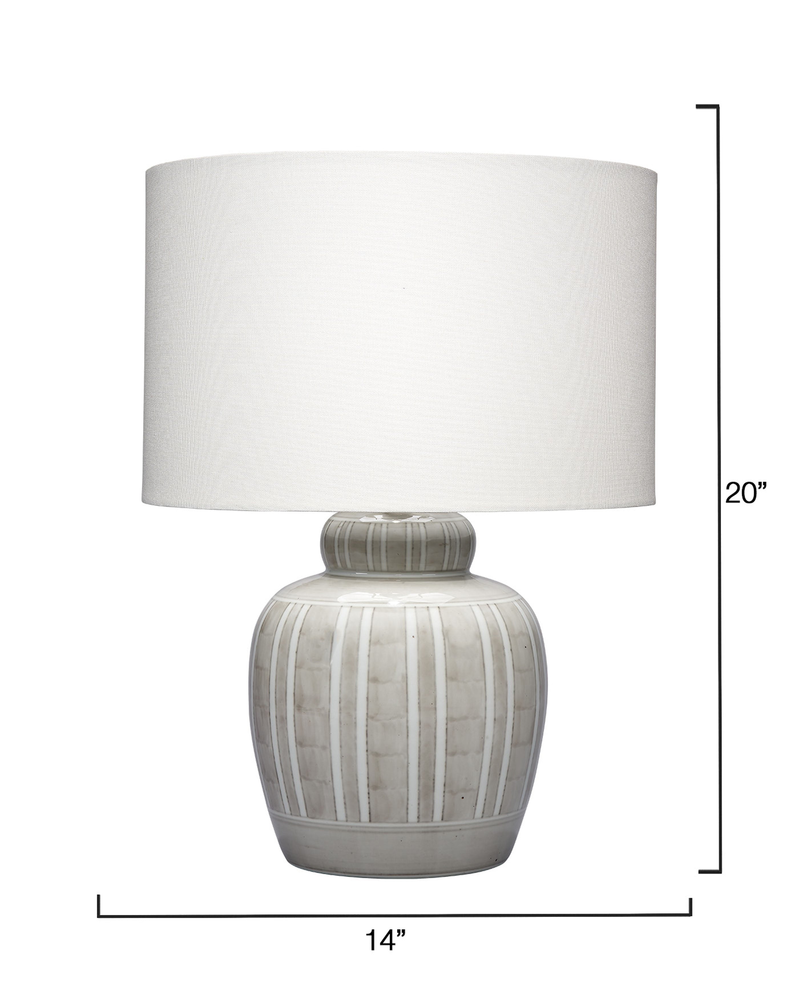 Arthur Ceramic Table Lamp with Linen Shade