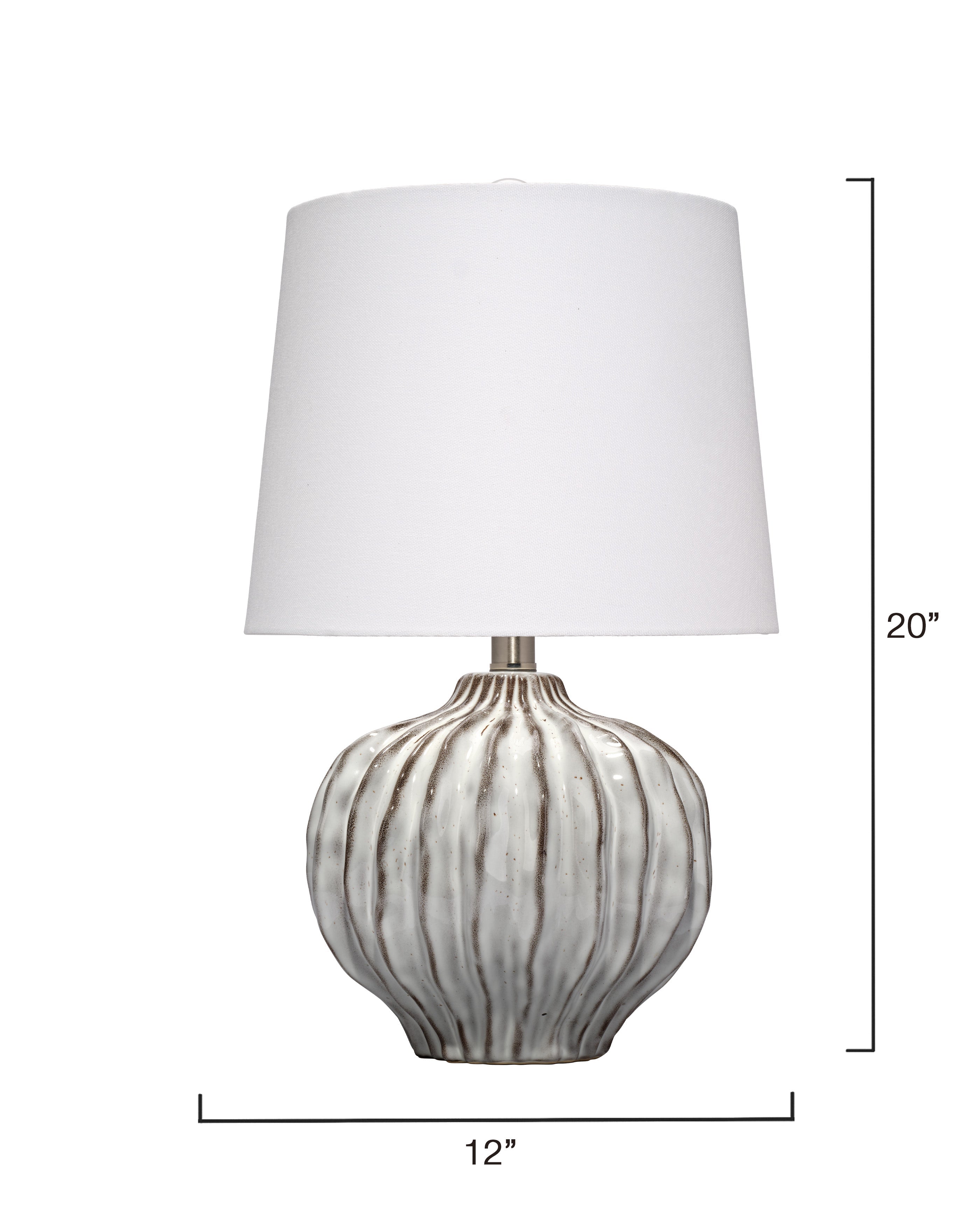 Reef Ceramic Table Lamp with Linen Shade