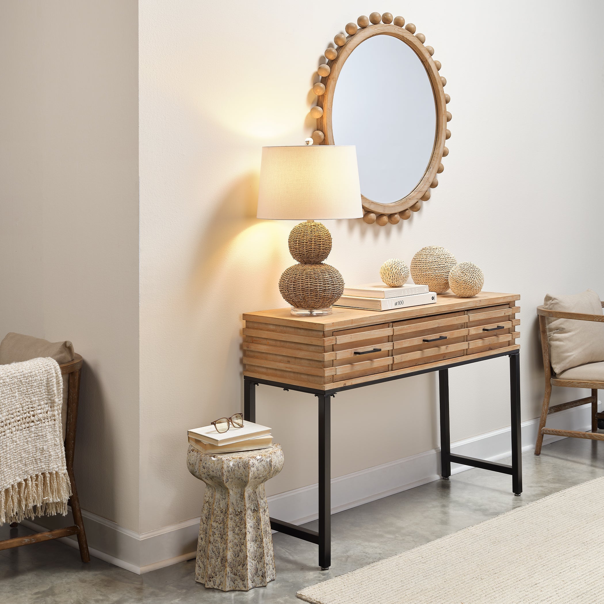 Sebastian Seagrass Table Lamp