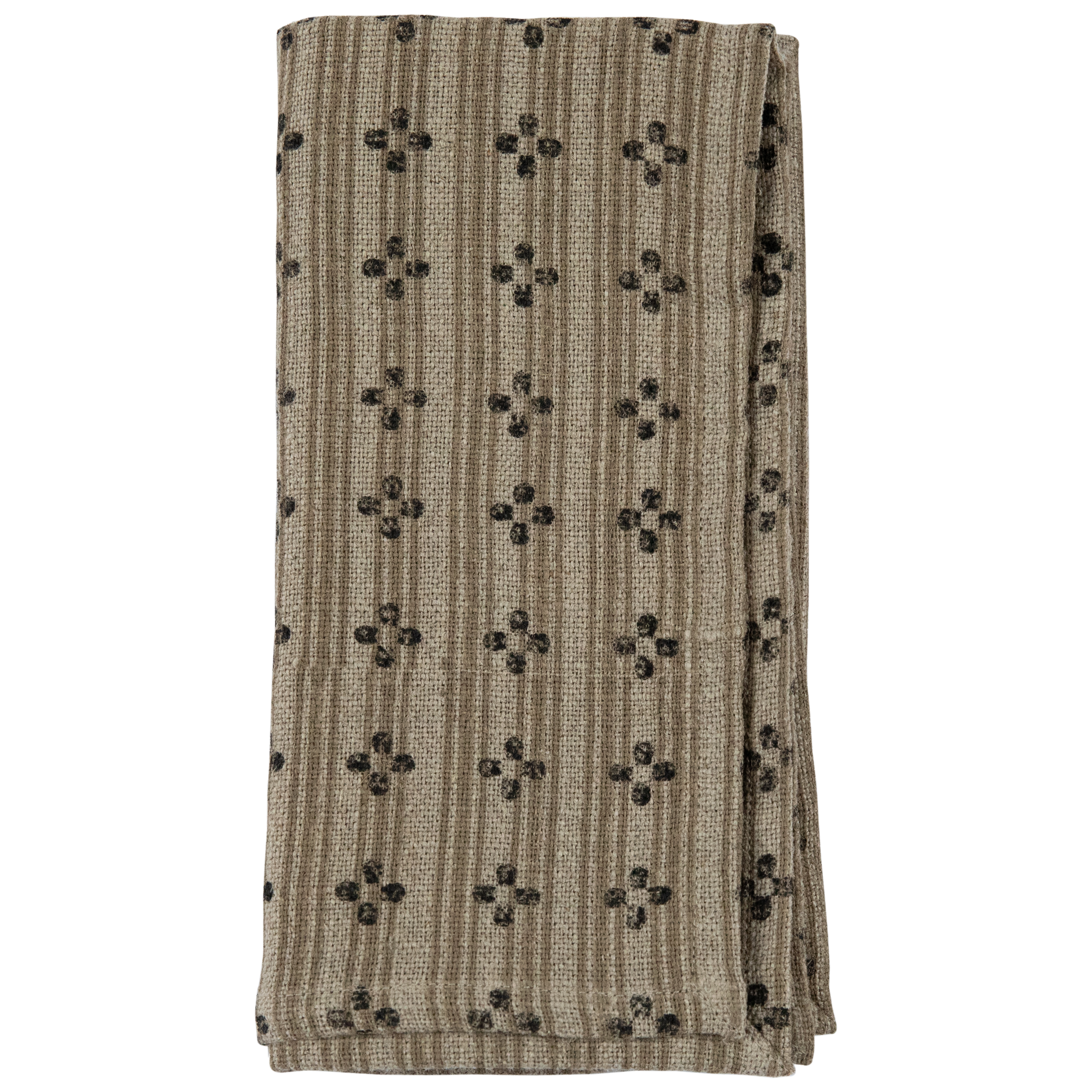 Linen Block Print Table Linens - 25*