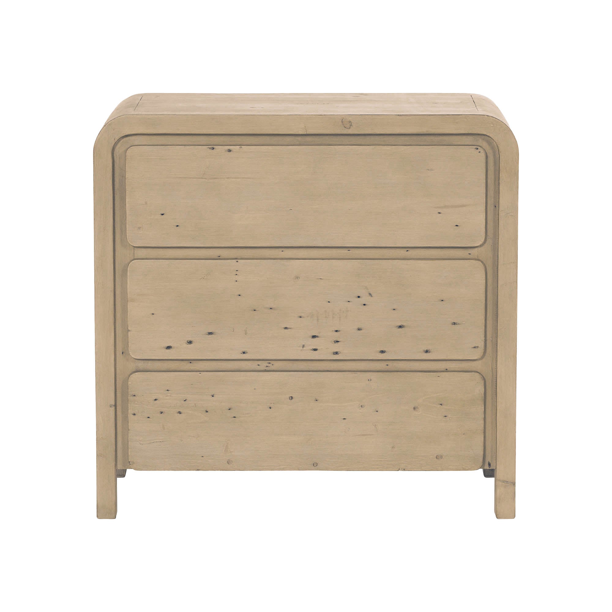 Opera 3 Drawer Small Chest - Scrubbed Teak