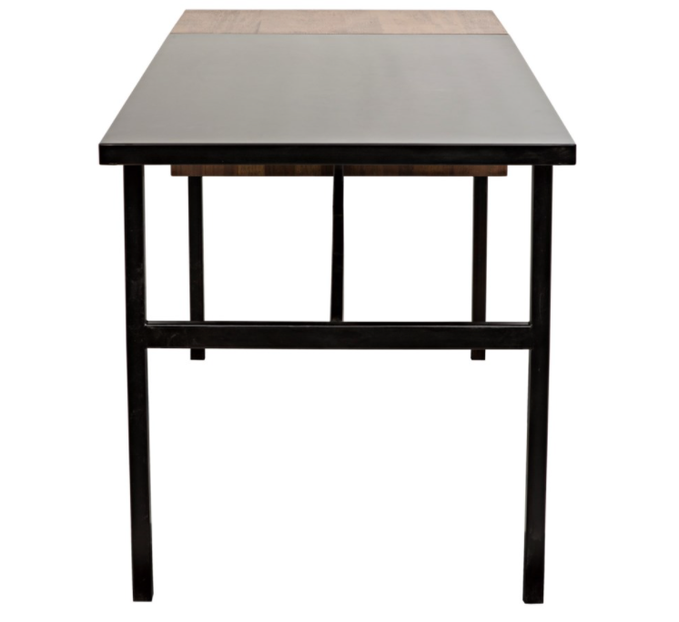 Algeron Desk with Black Metal