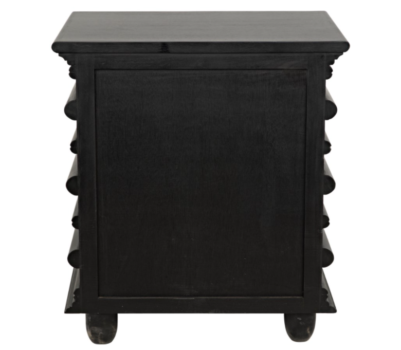 Ascona Side Table, Hand Rubbed Black