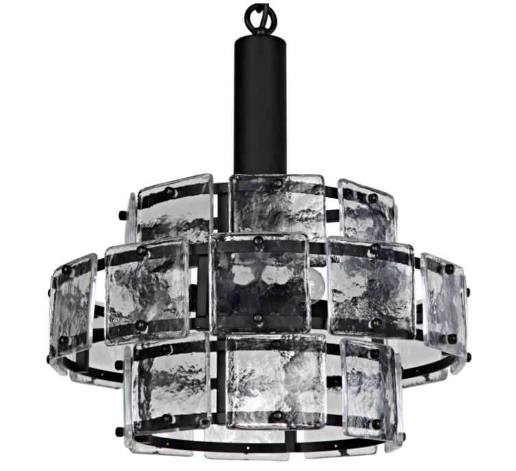 Bergdorf Pendant, Black Metal