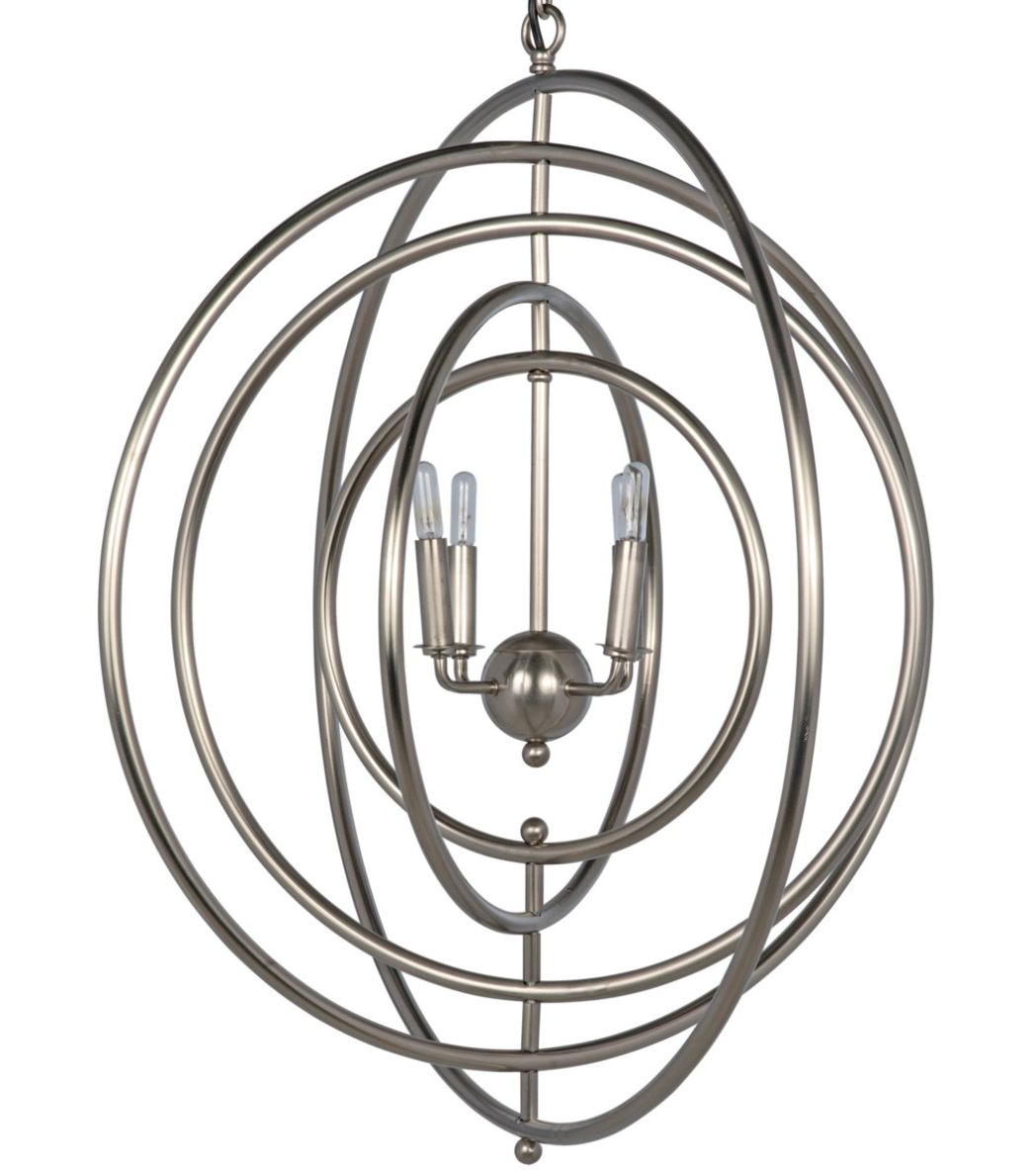 Brooks Pendant, Antique Silver