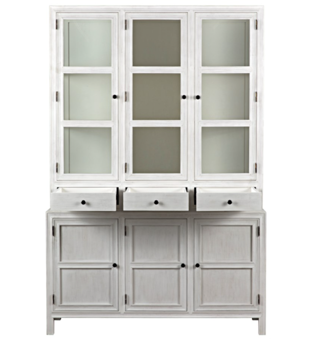 Colonial Hutch, White Wash