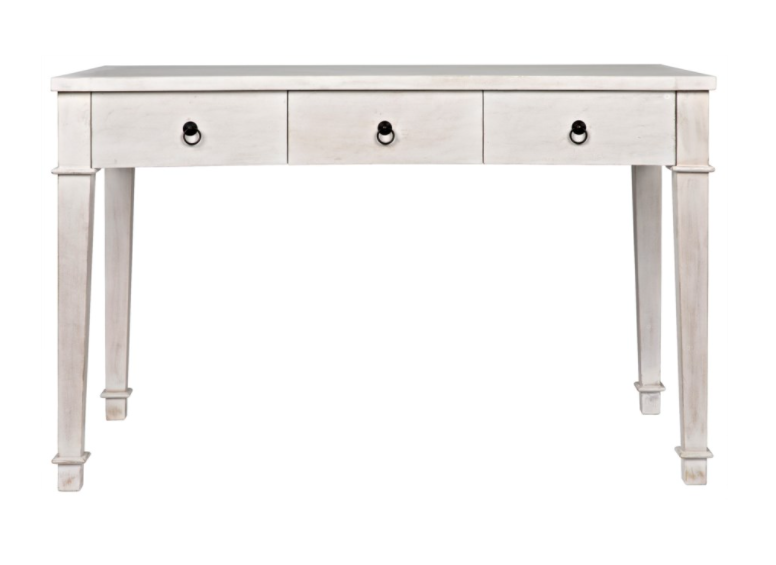 Curba Desk, White Wash