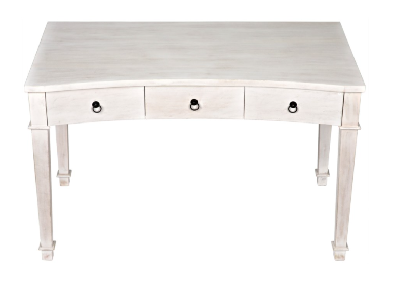 Curba Desk, White Wash