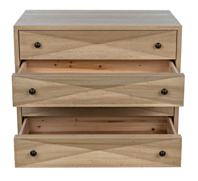 Diamond Chest, Washed Walnut