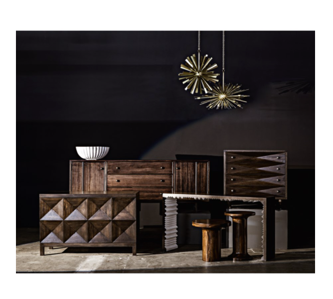 Diamond Chest, Ebony Walnut
