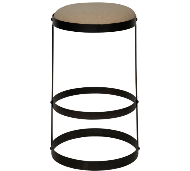 Dior Stool, Black Metal