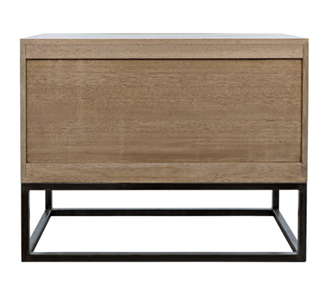 Draco Sideboard with Metal Stand, Washed Walnut