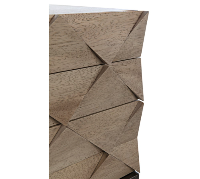 Draco Sideboard with Metal Stand, Washed Walnut