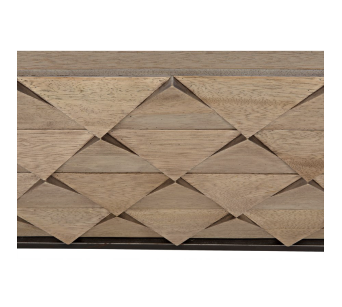 Draco Sideboard with Metal Stand, Washed Walnut