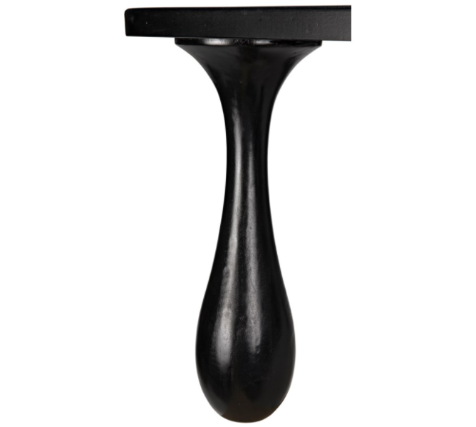 Drop Coffee Table, Hand Rubbed Black