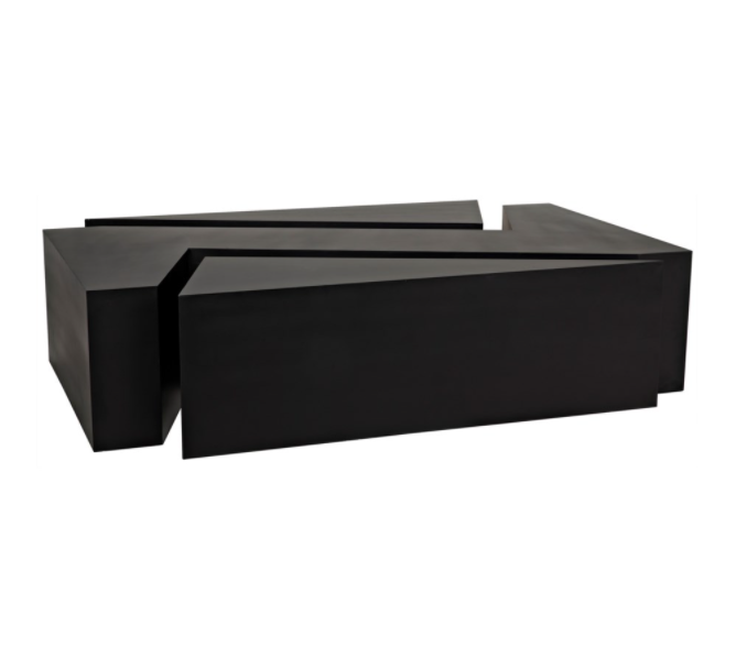 Element Coffee Table, Black Metal
