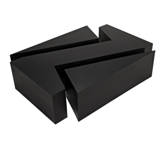Element Coffee Table, Black Metal