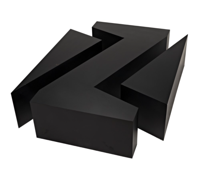 Element Coffee Table, Black Metal
