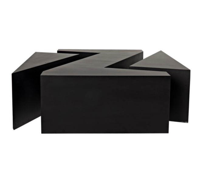 Element Coffee Table, Black Metal