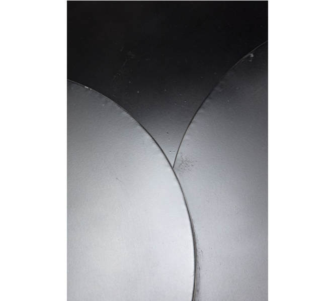 Ella Coffee Table, Black Metal Finish