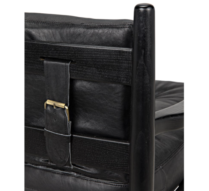 Fogel Lounge Chair, Charcoal Black