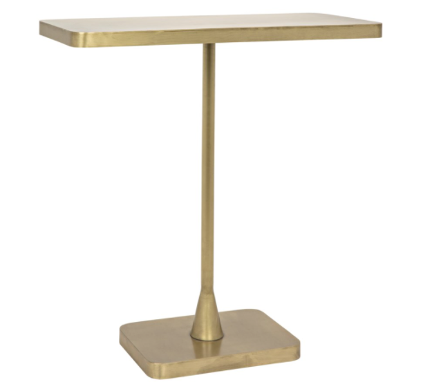Hild Side Table, Antique Brass