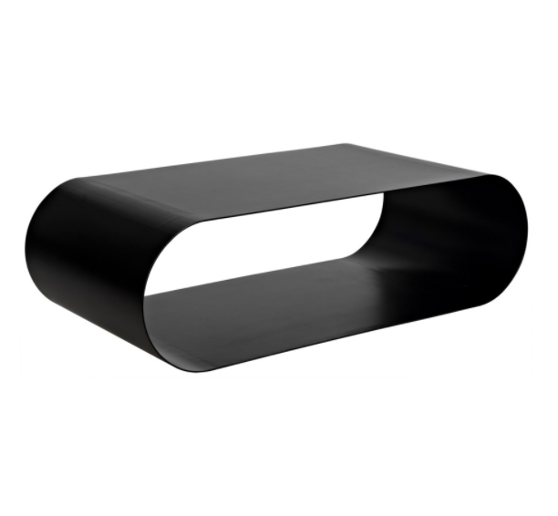 Hera Coffee Table, Black Metal