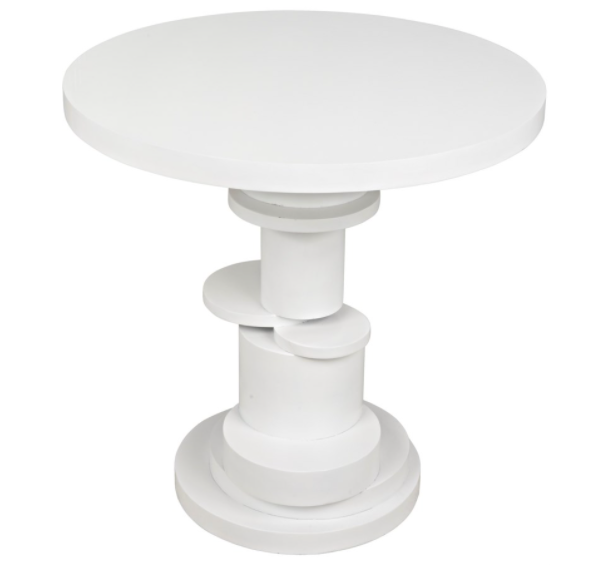 Hugo Side Table, Solid White