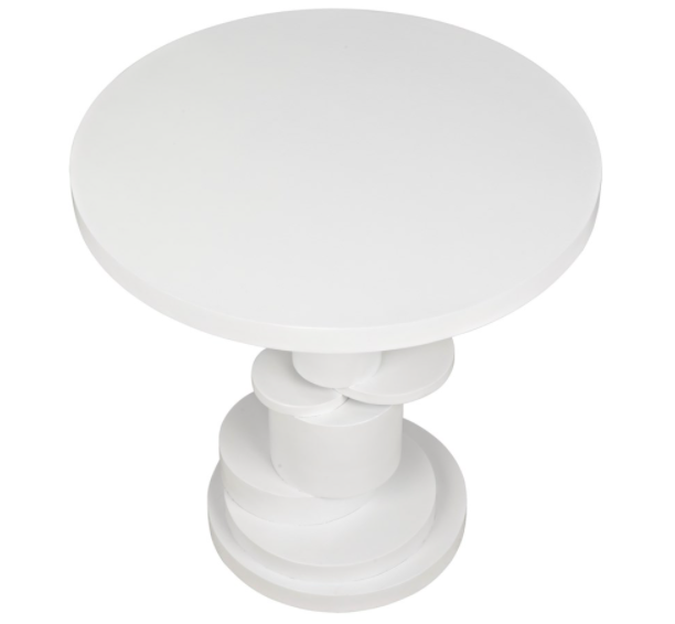 Hugo Side Table, Solid White