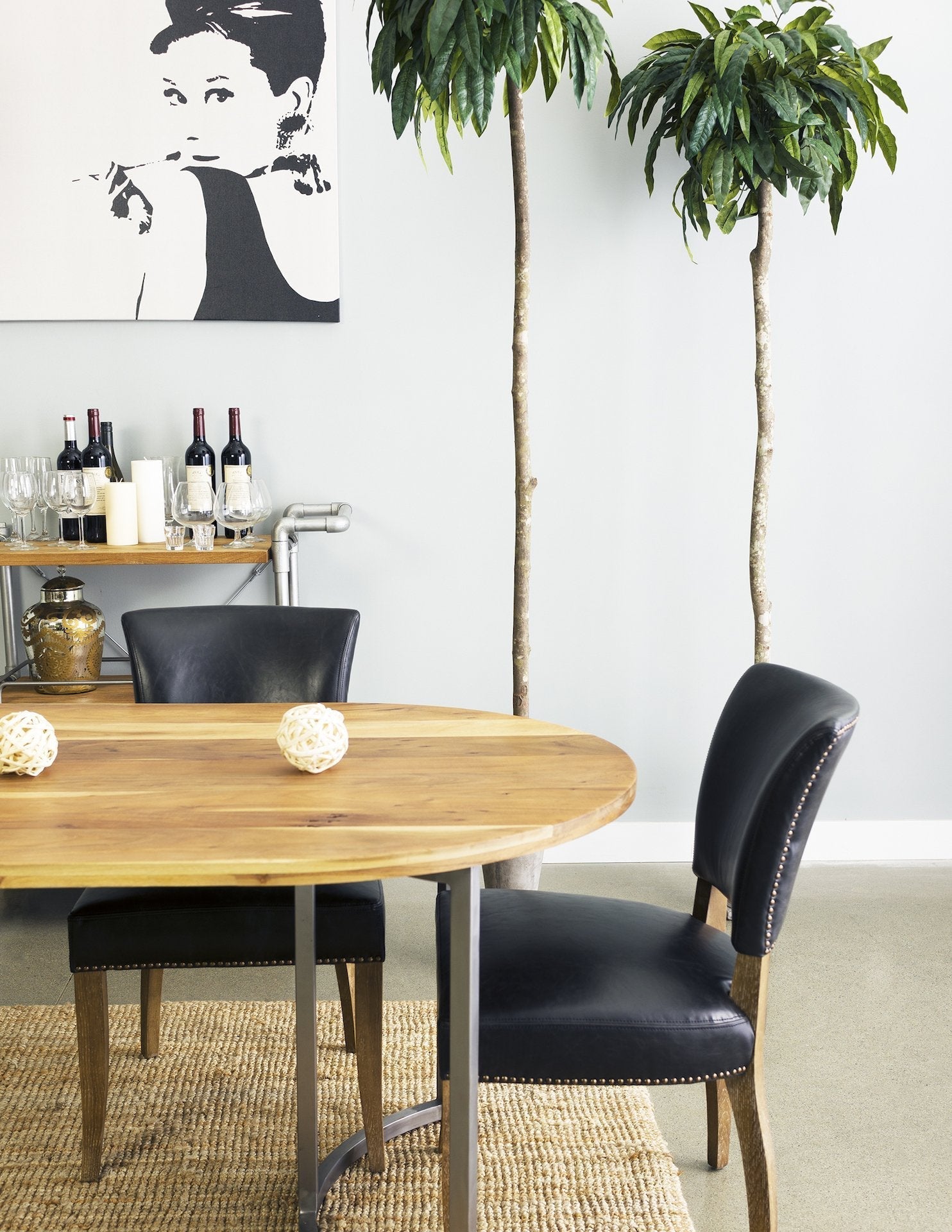 Luther Dining Chair - Black - Set of 2