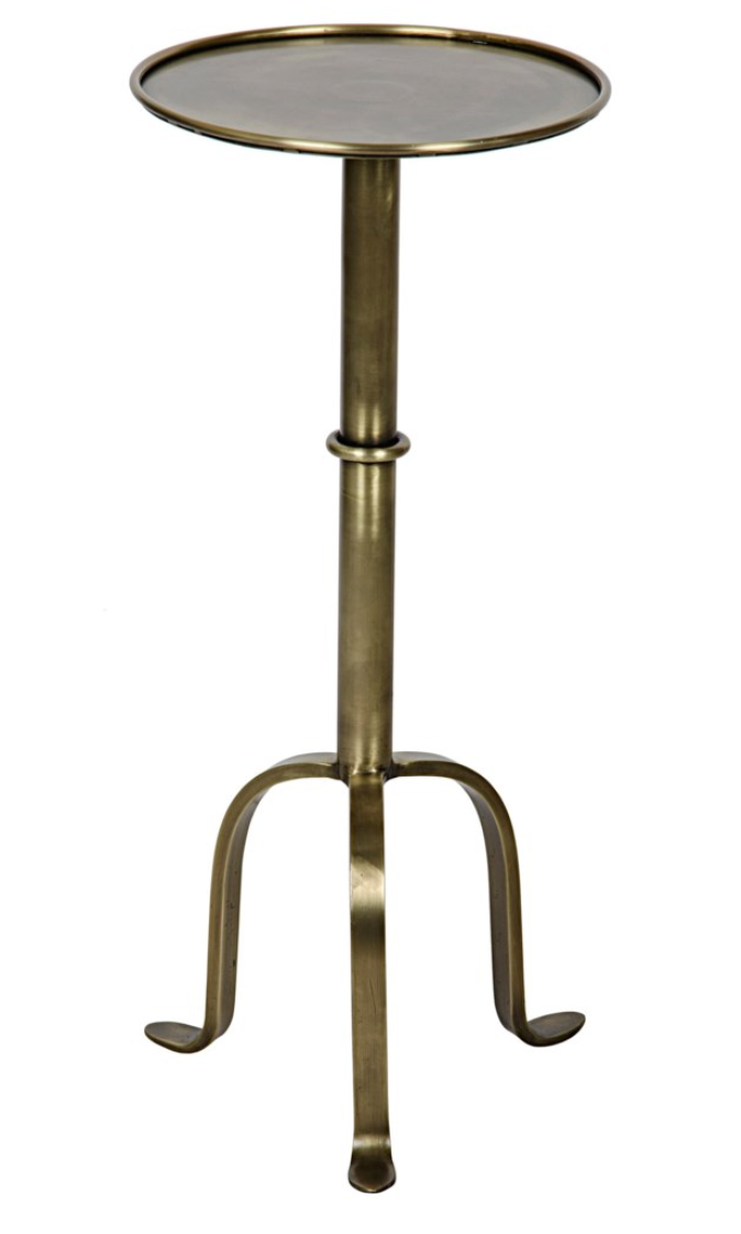 Tini Side Table, Brass Finish