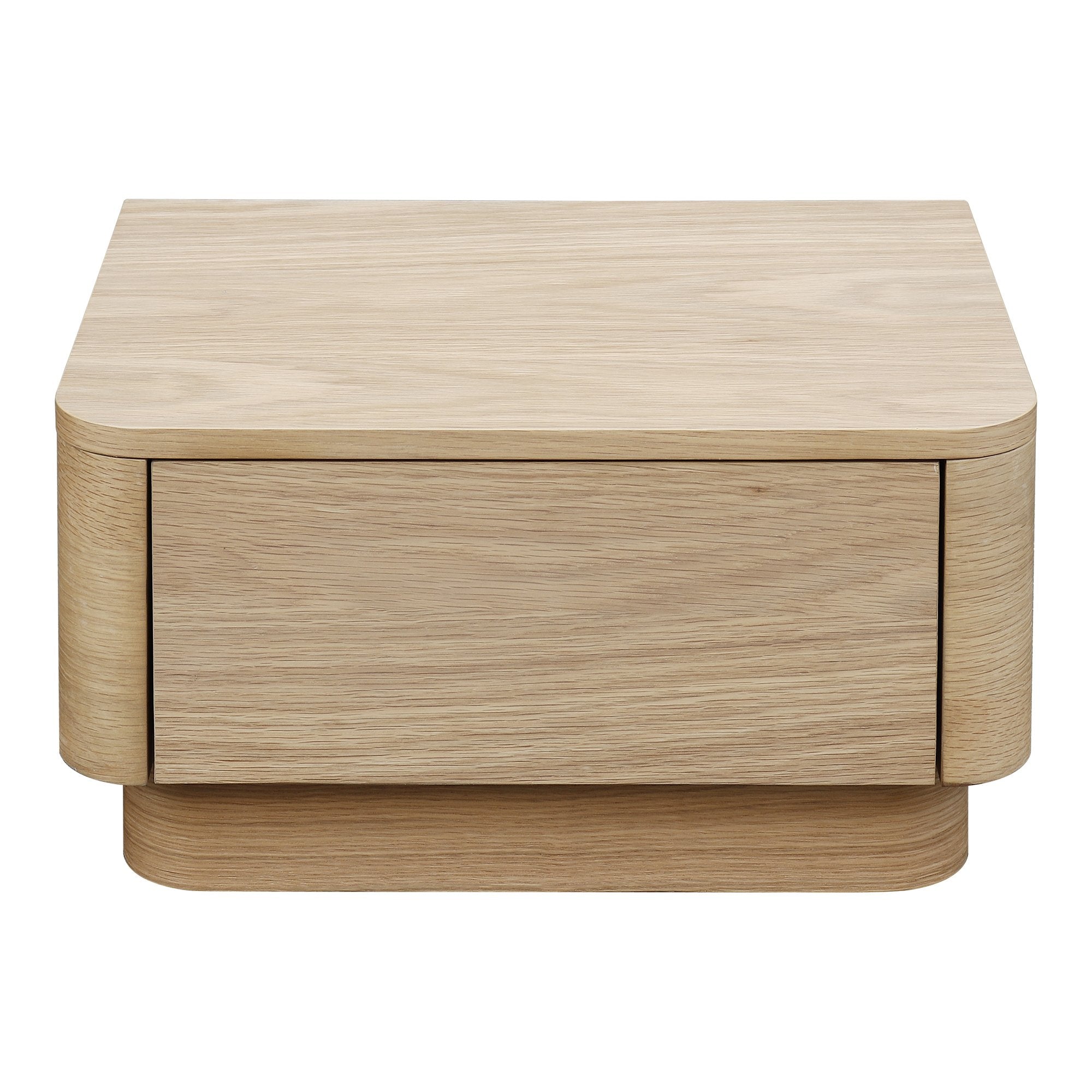 Round Off Nightstand, Brown