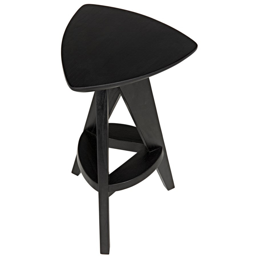 Twist Counter Stool, Charcoal Black